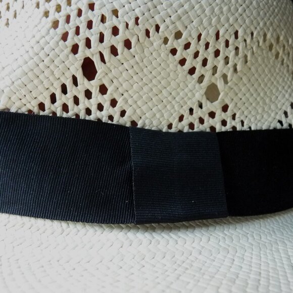 MONTECRISTI 100% TOQUILLA STRAW GENUINE PANAMA WHITE HAT 62 - Picture 2 of 7